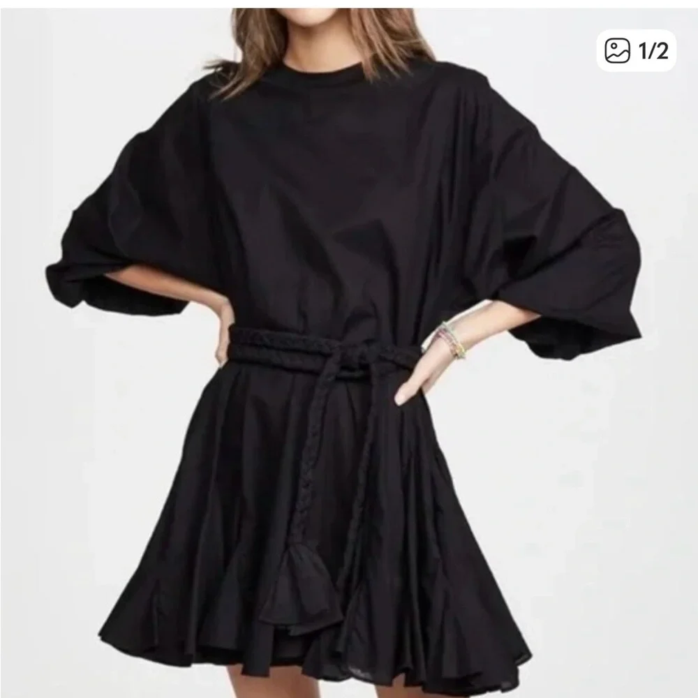 RHODE Black Long Sleeve Dress - Picture 1 of 10